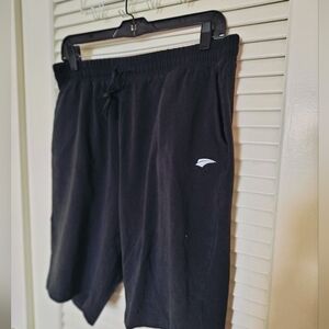 EZRun 10"  Shorts Pockets Elastic Waist Drawstring Black XL